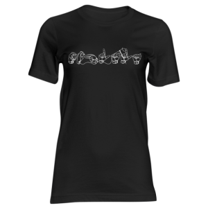 Mohlala Short Sleeve Round Neck Sign Lingo Tee